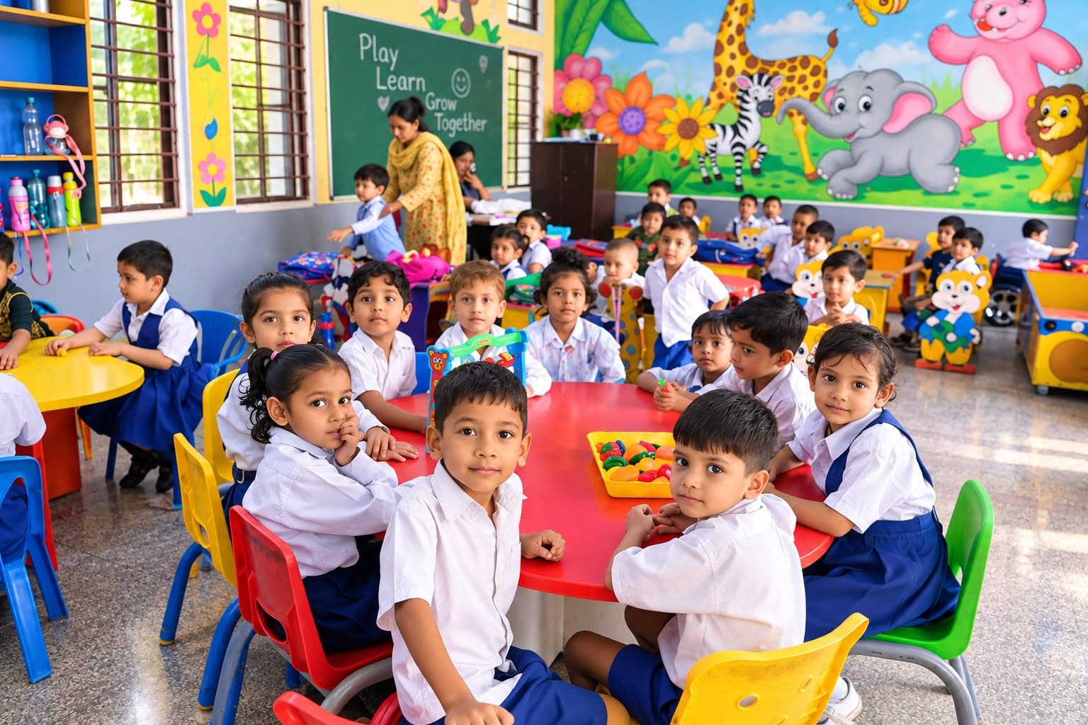 Colorful Pre-Primary & Activity Classroom