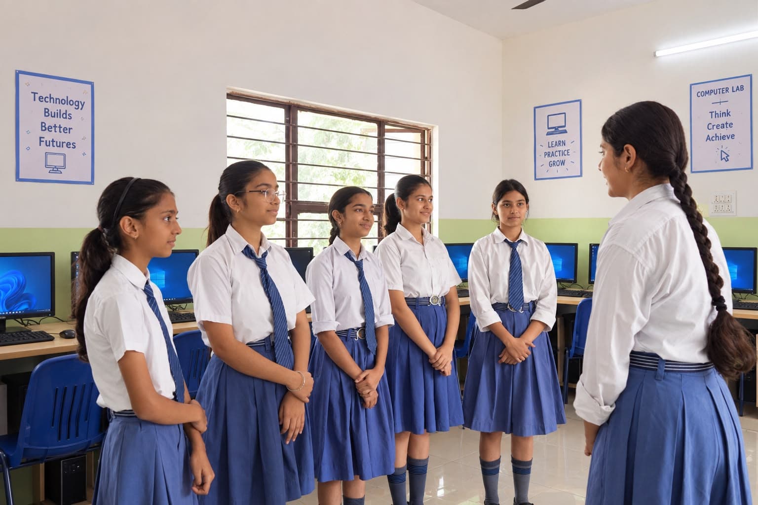 Students Engaged in Computer Lab Practical